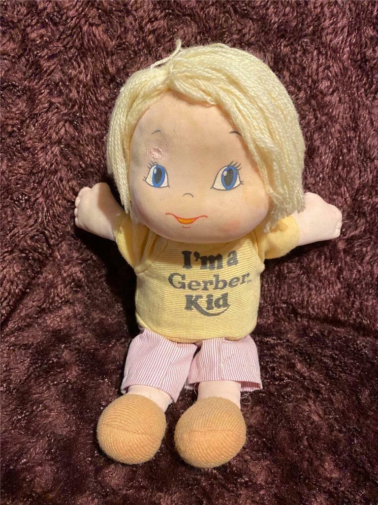 Vtg 1984 I'm A Gerber Kid Atlanta Novelty Inc Wild Hair 11" Stuffed Plush Doll