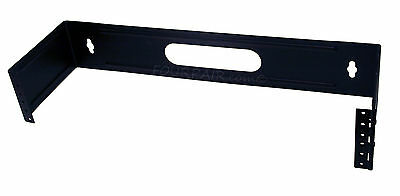 19" Two Space 2u Steel Wall Mount Hinged Swing Out Patch Panel Bracket 6" Depth