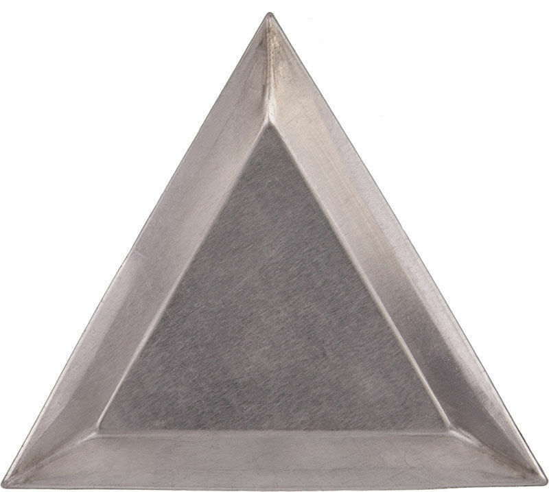 6 Aluminum Triangle Bead Sort Trays/scoops