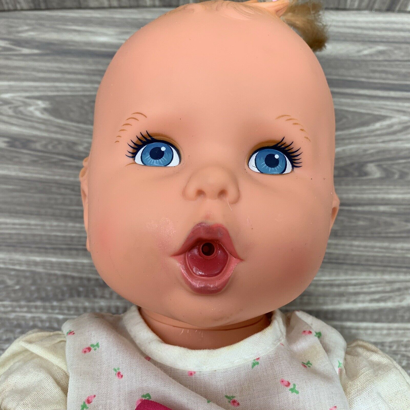 Vintage Gerber Baby Doll By Toy Biz 15 Inch Blue Eyes Bit Of Hair Poseable 1994