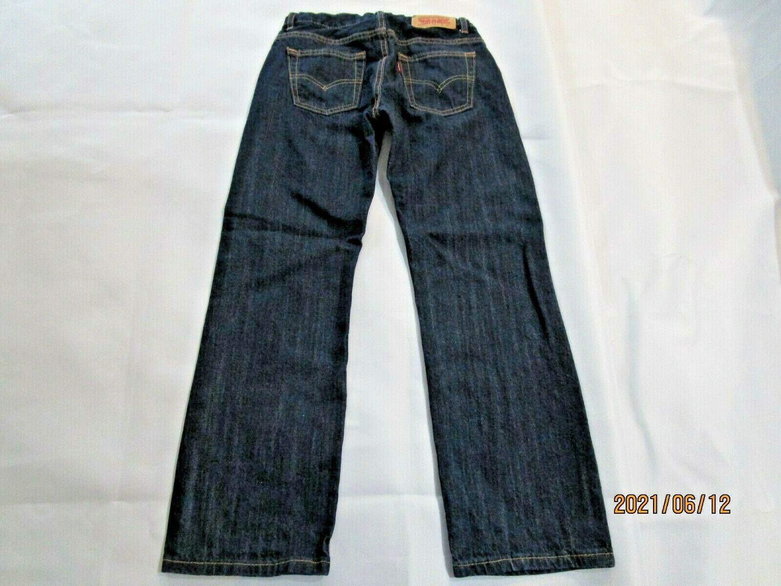 Levi's 505 Regular Fit Straight Jeans, Boys Sz 10r, Actual 24" X 25" G3745