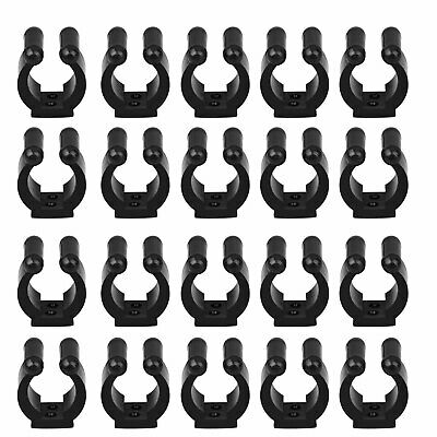 20-pack Wall Mounted Fishing Rod Storage Clips Clamps Holder Rack Organizer